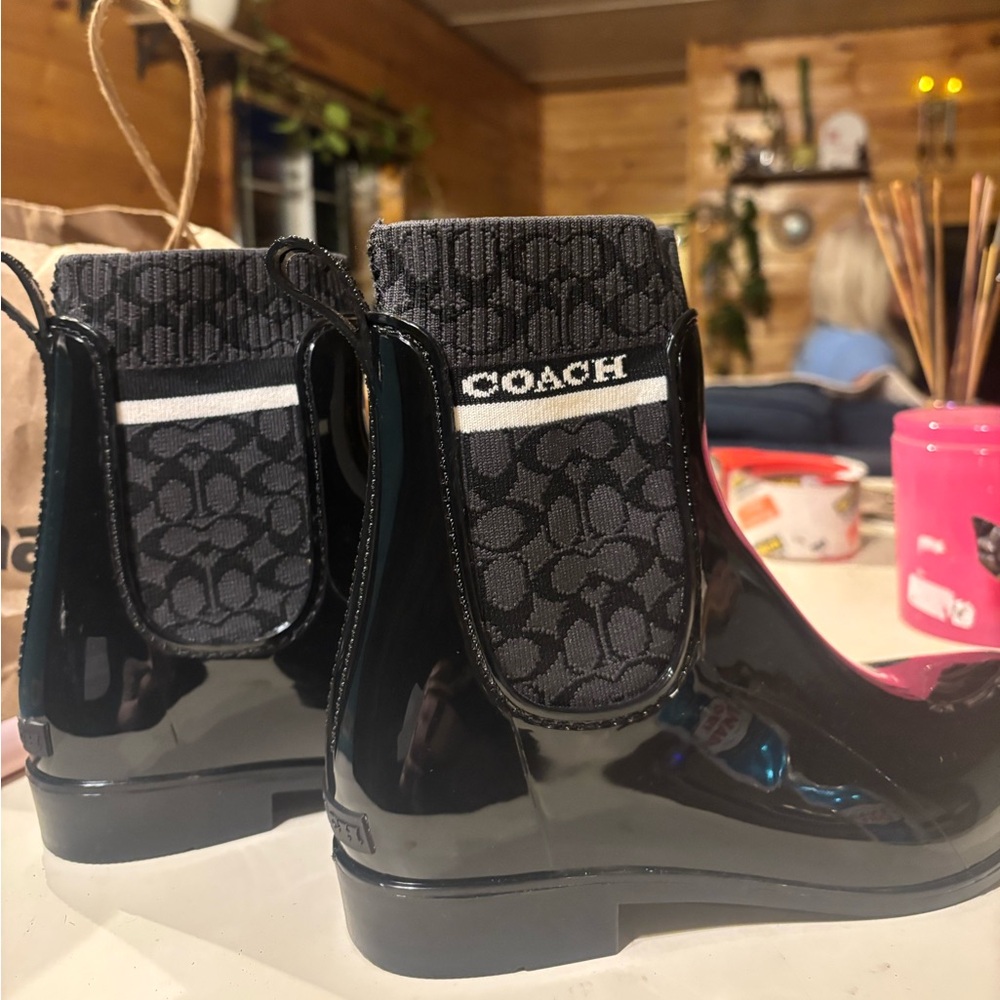 Coach Black Textured Sole